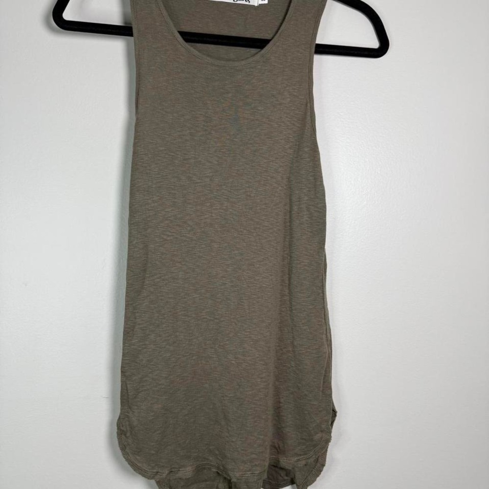 Vintage Beige‎ green Michael Stars tank top #casual Y2K one size